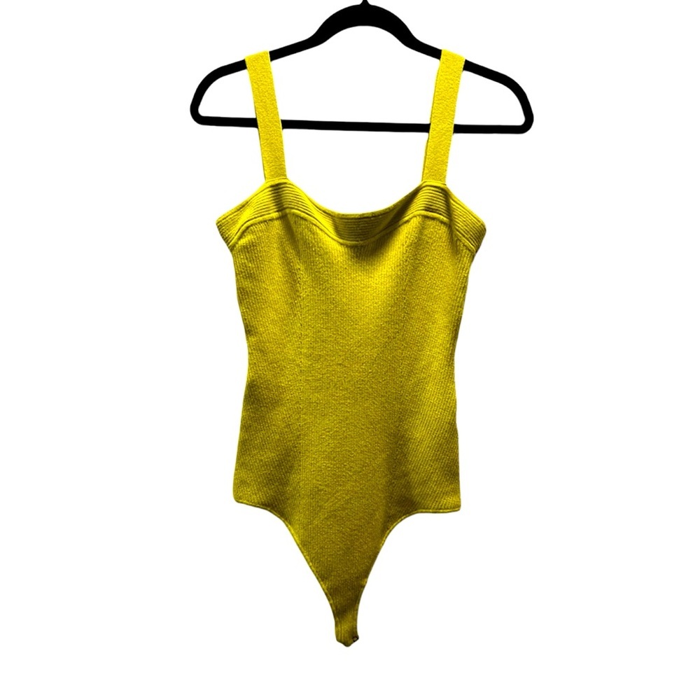 Abercrombie & Fitch Knit Ribbed Bodysuit-Size XL